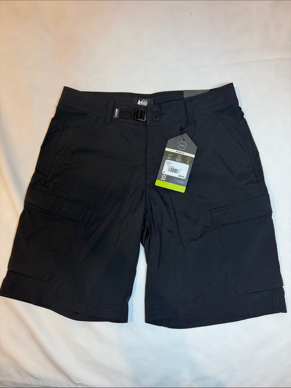REI Woman’s Co-Op Sahara Relaxed Fit Shorts NWT Size 4 Black